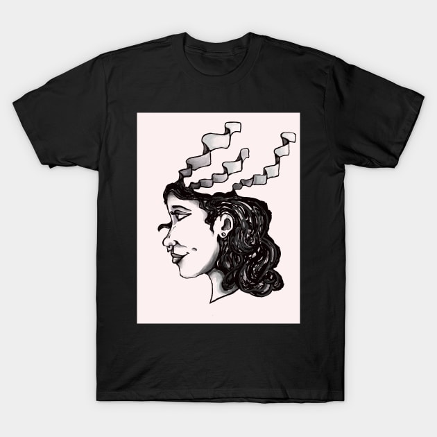 Black and grey T-Shirt by The Drawing Artist